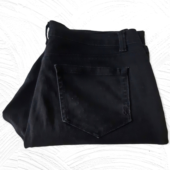 Style and co black bootcut denim zip jeans womens size 12P - Picture 2 of 7